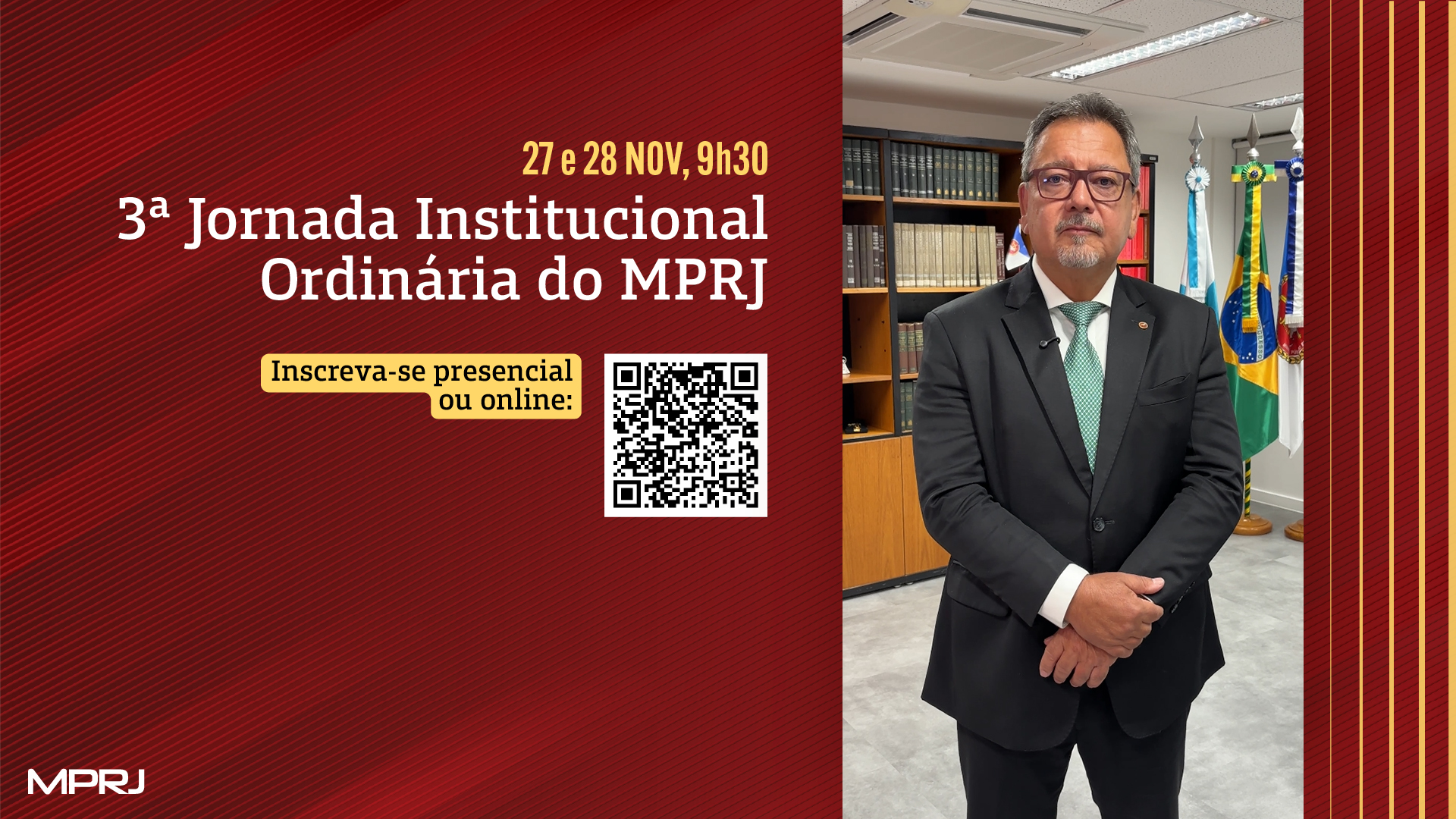 Imagem capa PGJ Antonio José Campos Moreira convida para a 3ª Jornada Institucional Ordinária