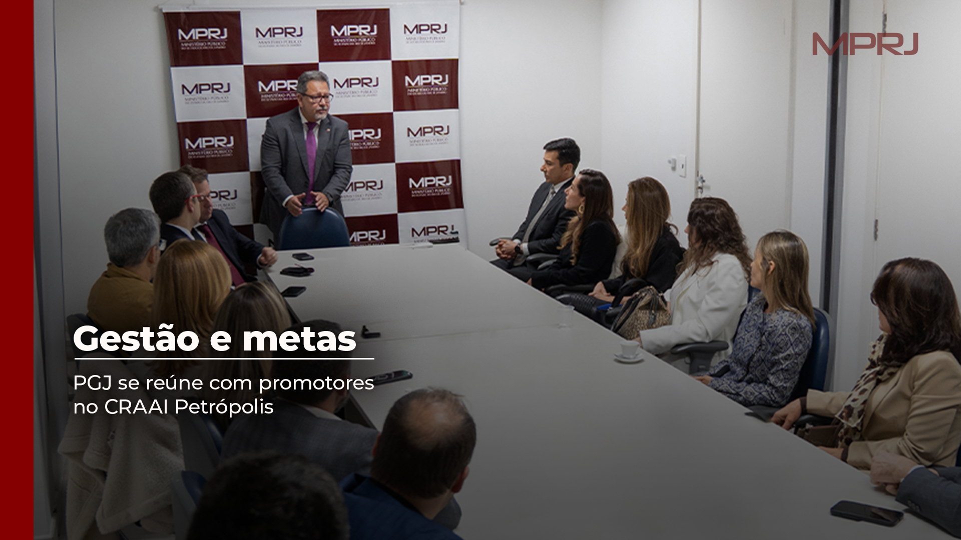 Imagem capa PGJ apresenta avanços de gestão e metas de modernização em encontro com promotores no CRAAI Petrópolis