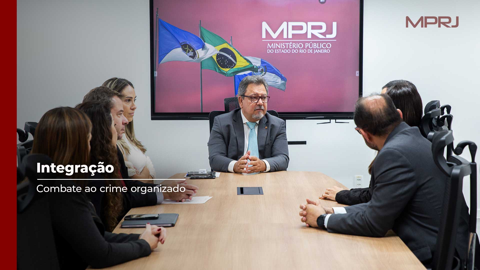 Imagem capa PGJ recebe representantes do GAECO Nacional e do MPF para iniciar integração entre os grupos