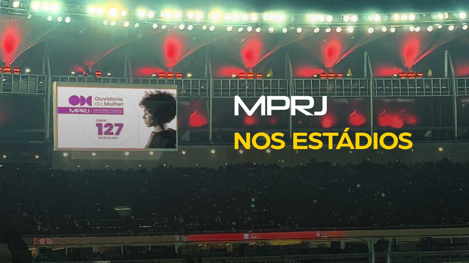Imagem capa Campanhas e serviços do MPRJ são divulgadas nos estádios