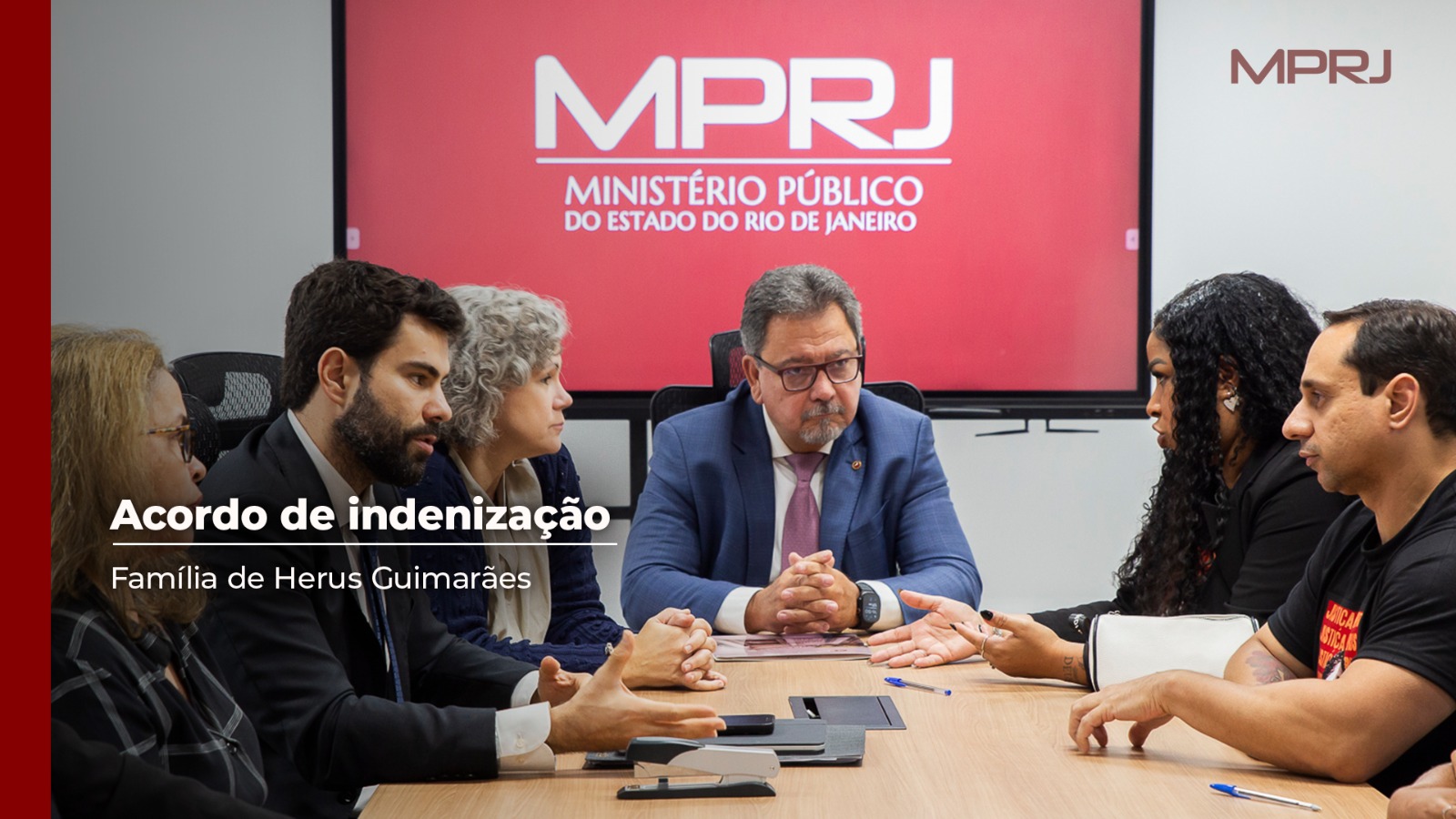 Imagem capa MPRJ viabiliza acordo de reparação financeira do Estado para a família de Herus Guimarães
