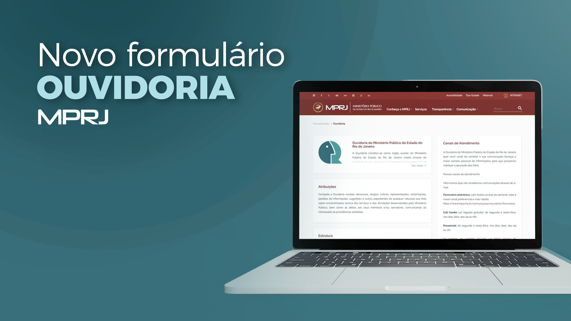Imagem capa Ouvidoria do MPRJ lança novo formulário