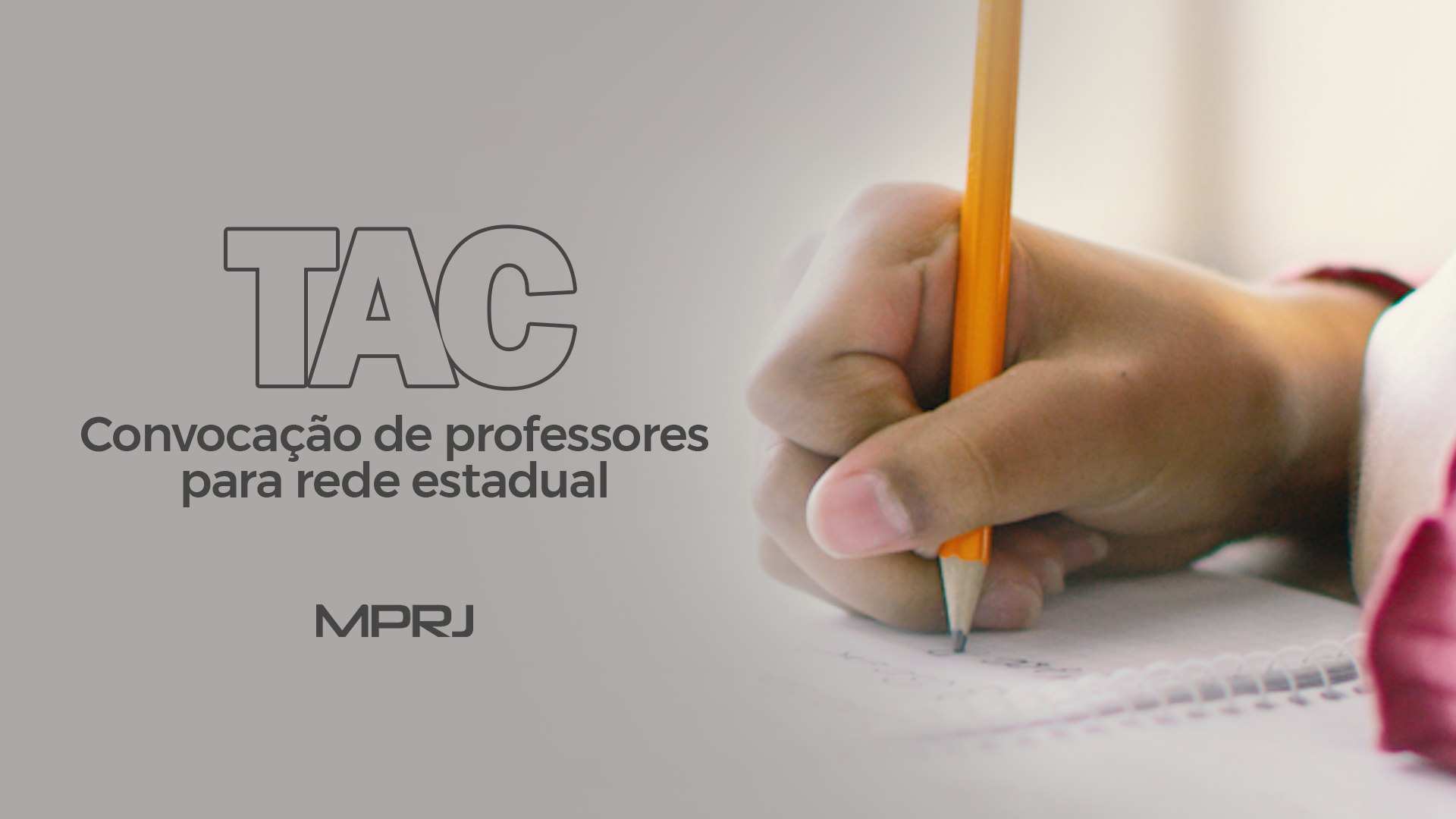 Imagem capa MPRJ celebra TAC com o Estado para convocação de dois mil professores