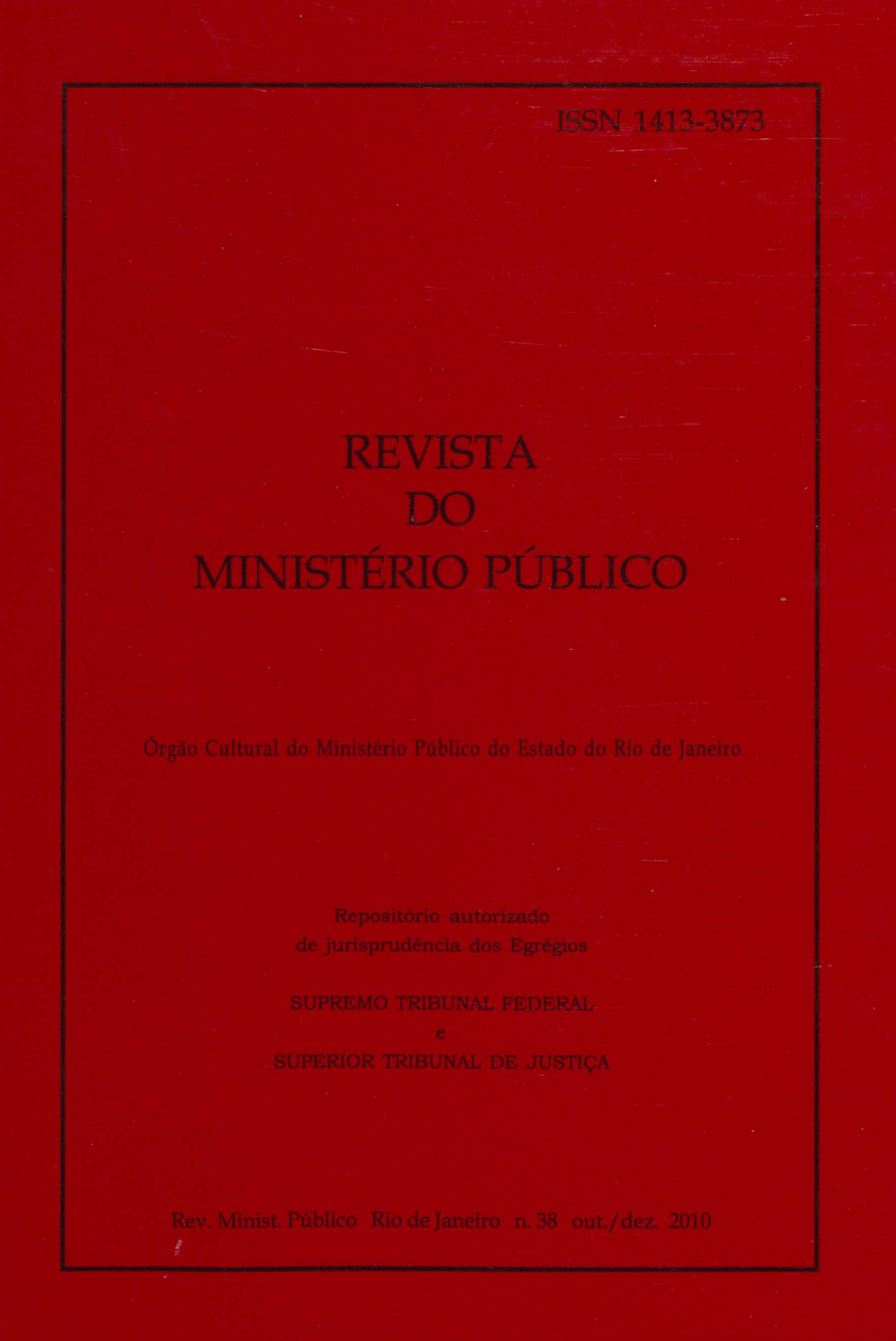 Imagem representativa da Revista Nº 38